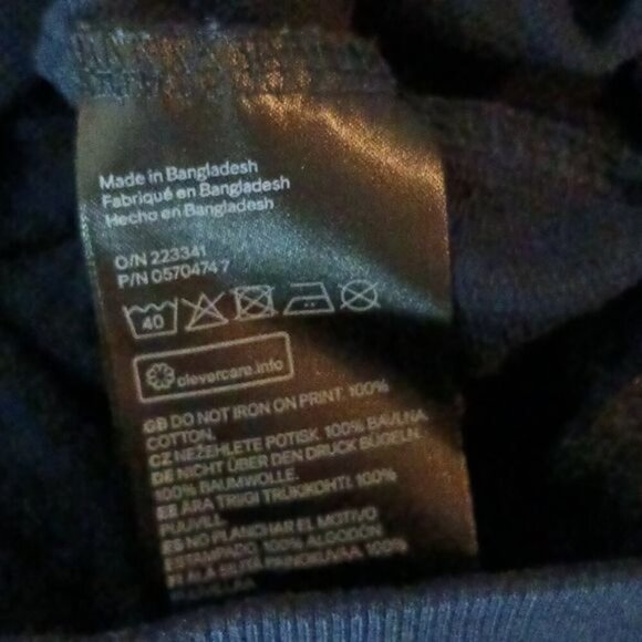 Divided Womens XS Navy Graphic T Shirt Absent Dreams Original NYC Pullover - Picture 7 of 7